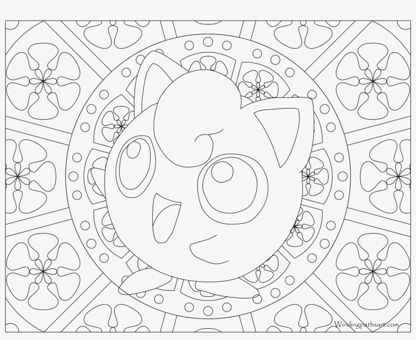 Jigglypuff pokemon coloring page