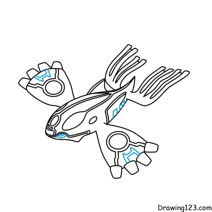 Pokemon kyogre drawing tutorial