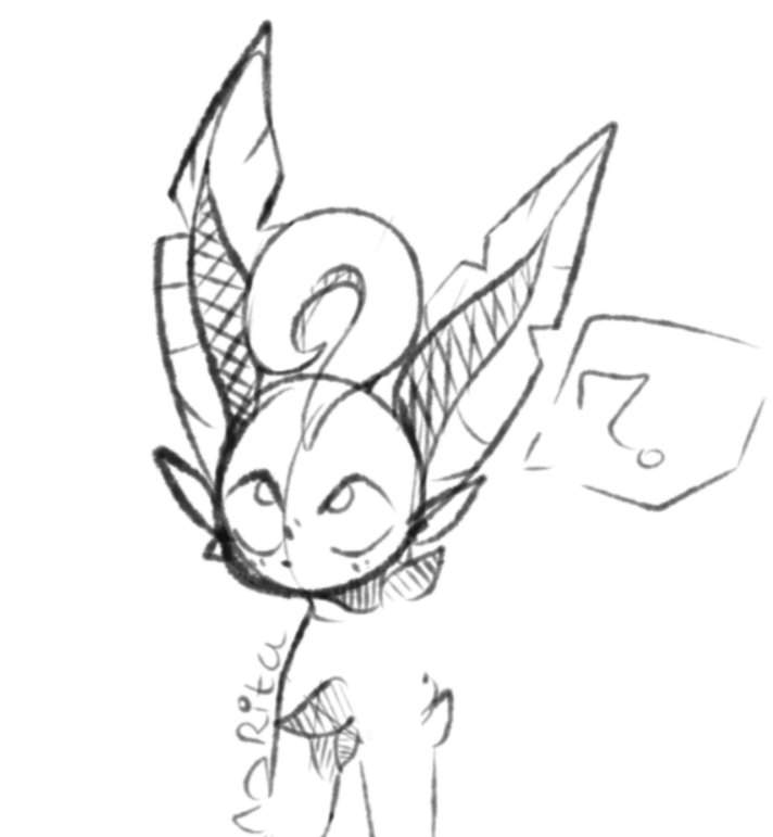 Leafeon sketch ðpokemon artdrawing amino ð amino
