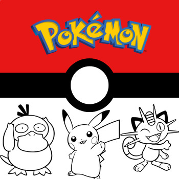 Pokãmon coloring pages printable pages tpt