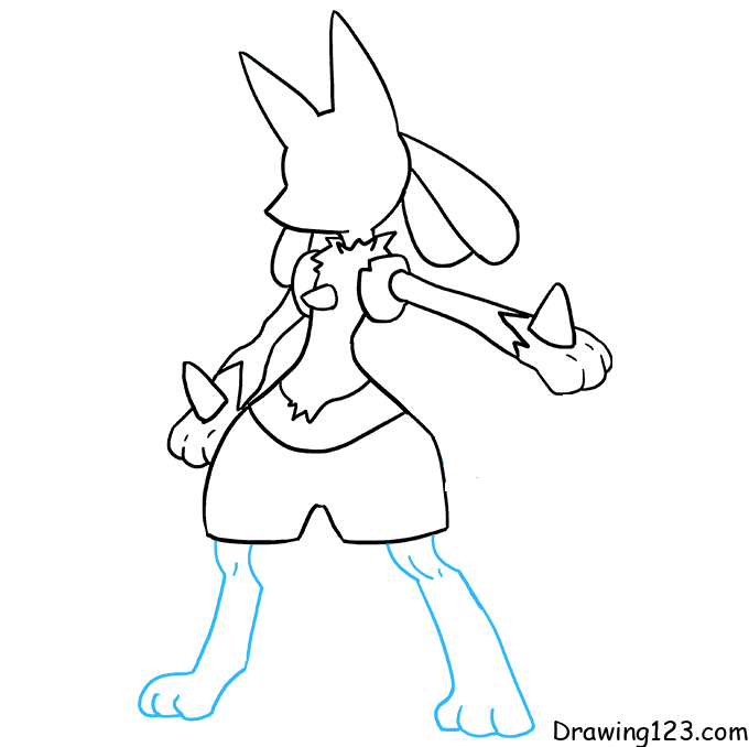 Pokemon lucario drawing tutorial