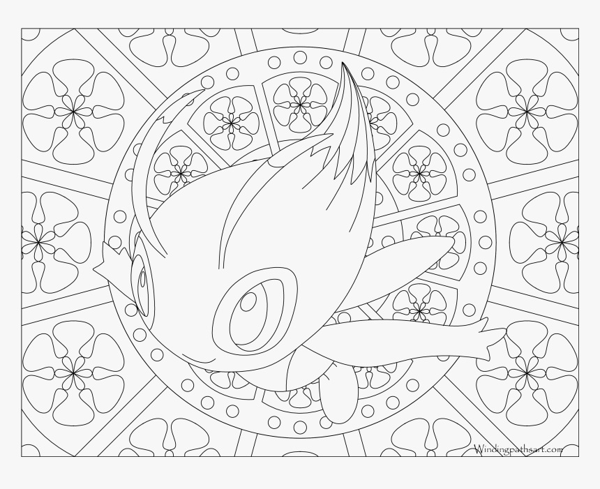 Mandala pokemon coloring pages hd png download
