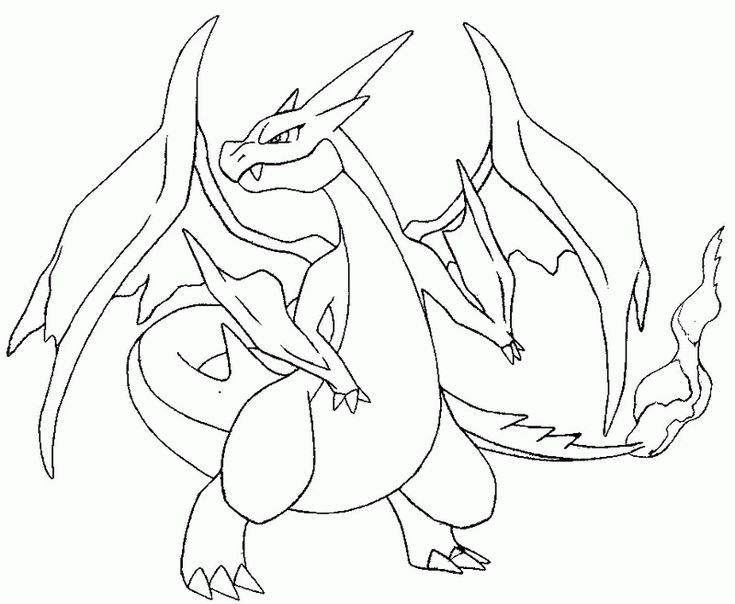 Coloring page mega evolved pokemon mega y charizard pokemon coloring pages coloring pages pokemon drawings