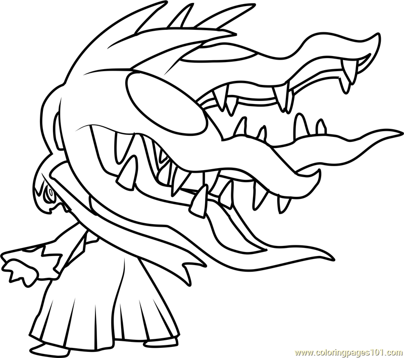 Mega mawile pokemon coloring page for kids
