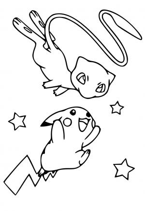 Free printable mew coloring pages for adults and kids