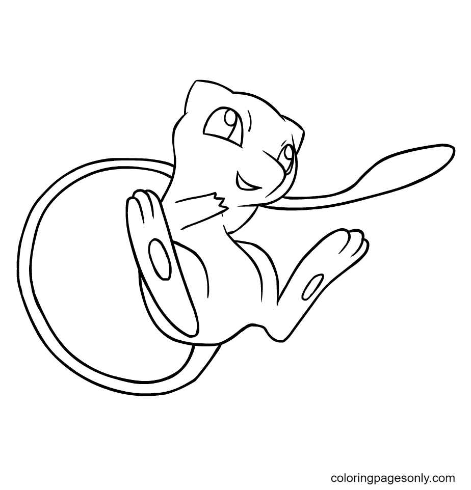 Mew coloring pages printable for free download