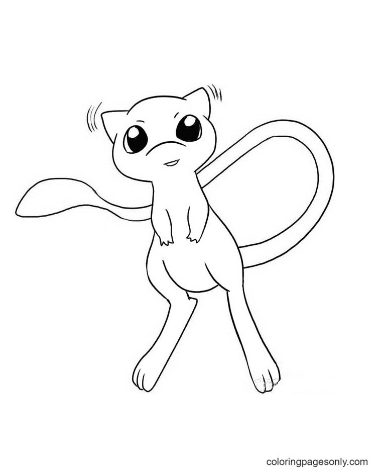 Mew coloring pages printable for free download