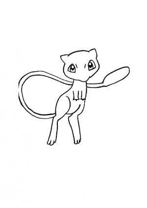 Pokemon mew coloring pages mew and mewtwo pokemon mew coloring pages