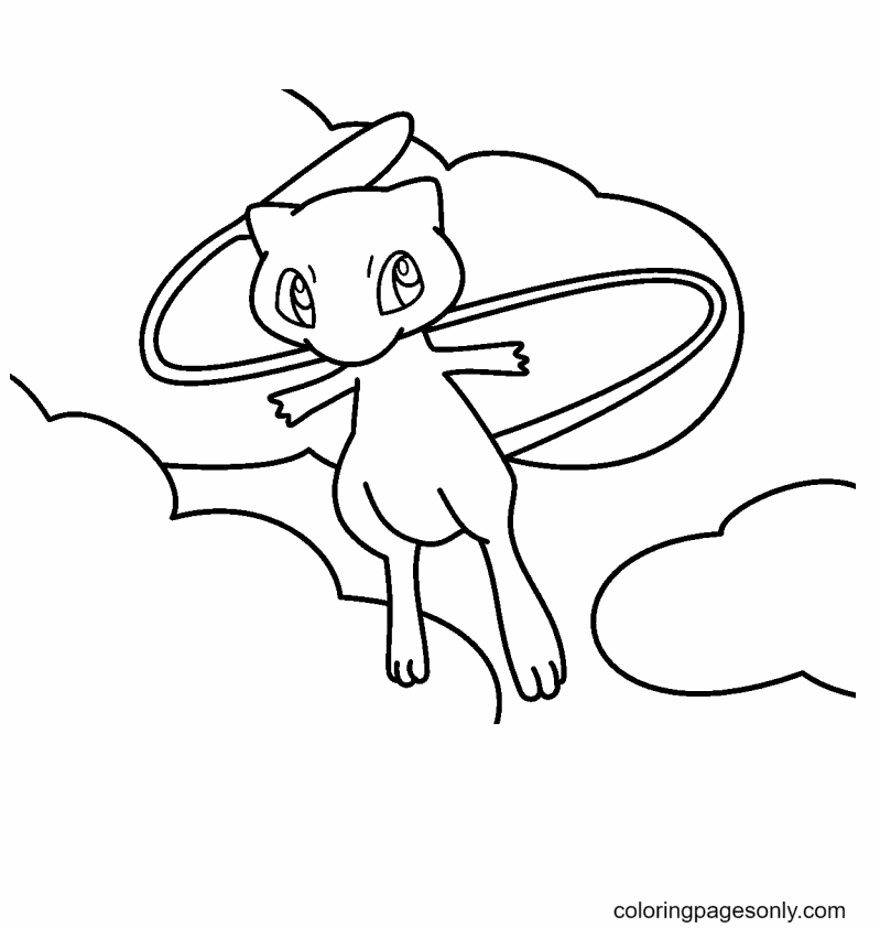 Mew coloring pages
