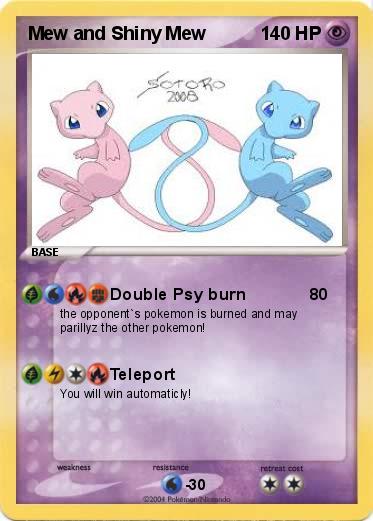 Pokemon mew and shiny mew