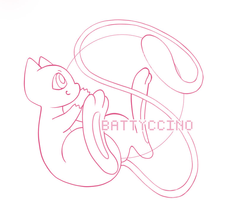Mew lineart