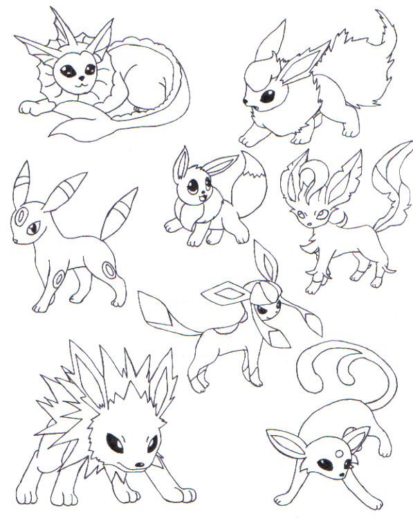 Pokemon eevee evolutions coloring pages pokemon coloring pages pokemon coloring sheets pokemon coloring