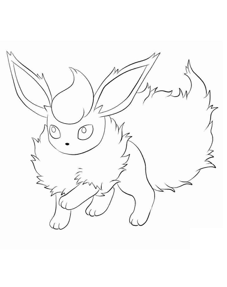 Eevee evolution coloring page
