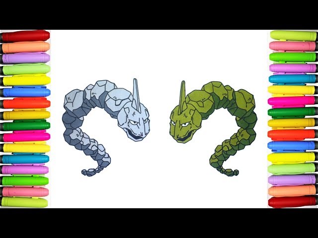 Pokemon coloring pages onix