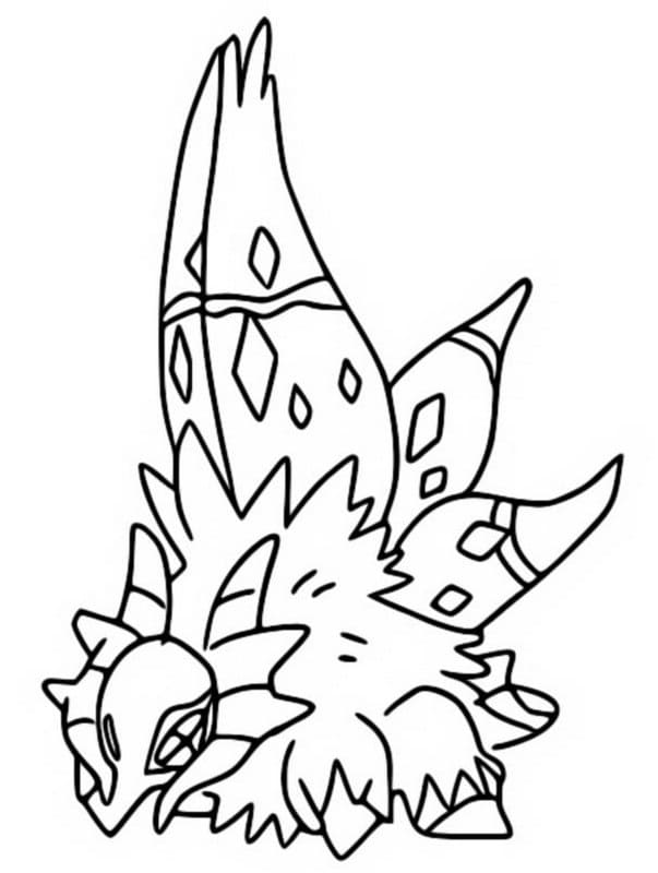 Slither wing pokemon coloring page