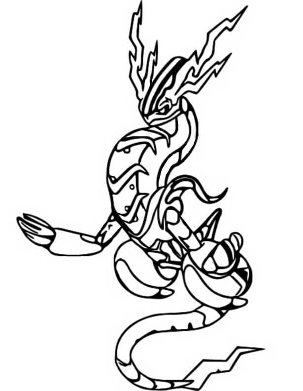 Pokemon miraidon coloring page