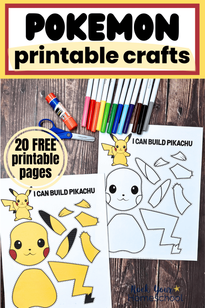 Pokemon crafts for kids free