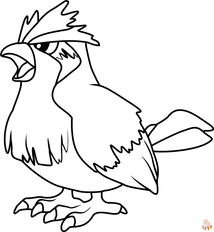 Discover fun and free pidgey coloring pages for kids