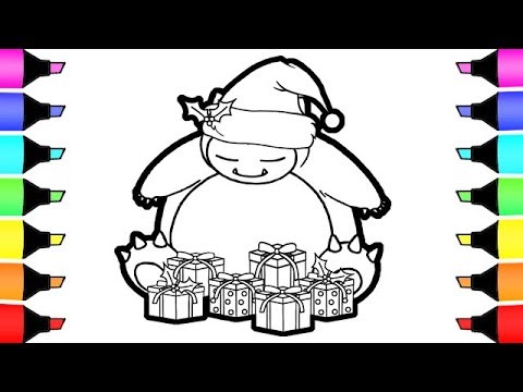 Coloring pages pokemon snorlax christmas gifts i fun colouring for children