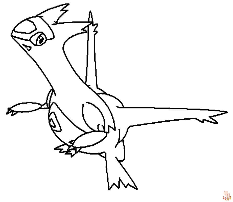 Latias coloring pages unleash your creativity