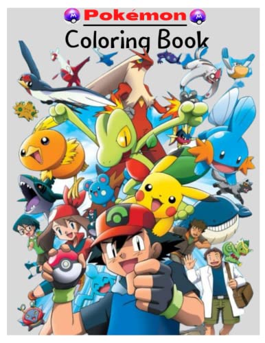 Pokãmon drawing coloring book for kids and adults