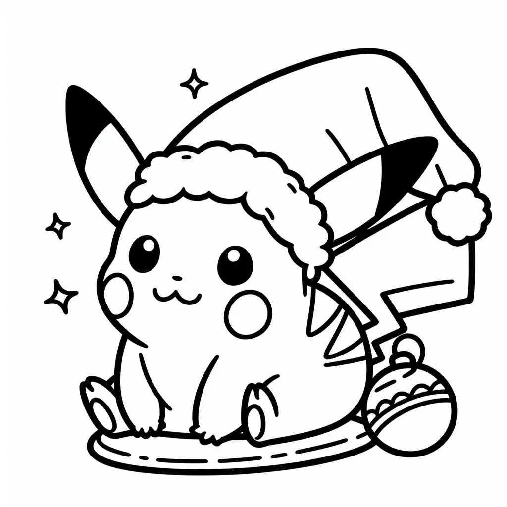 Pikachu coloring page