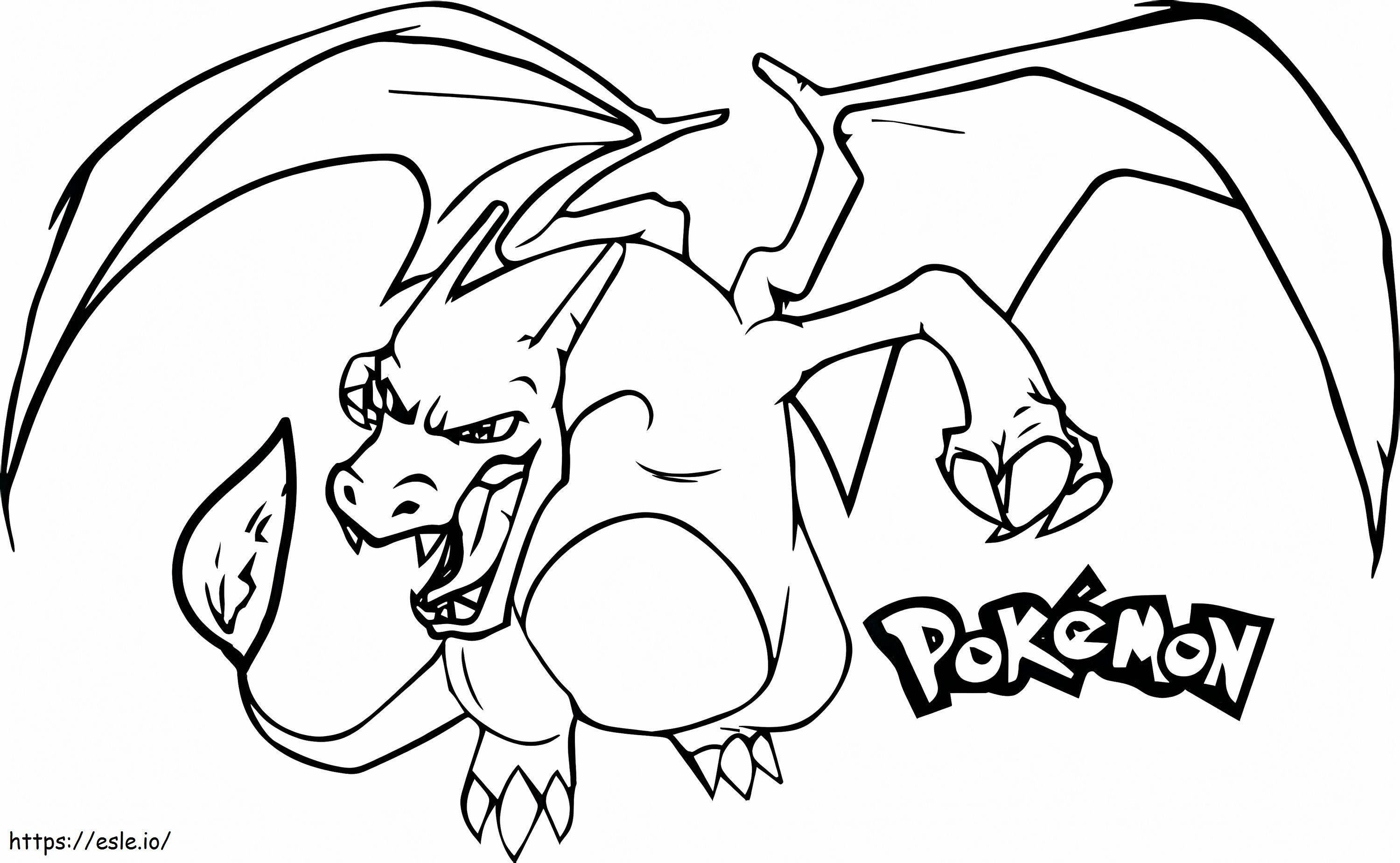 Ferocus charizard coloring page