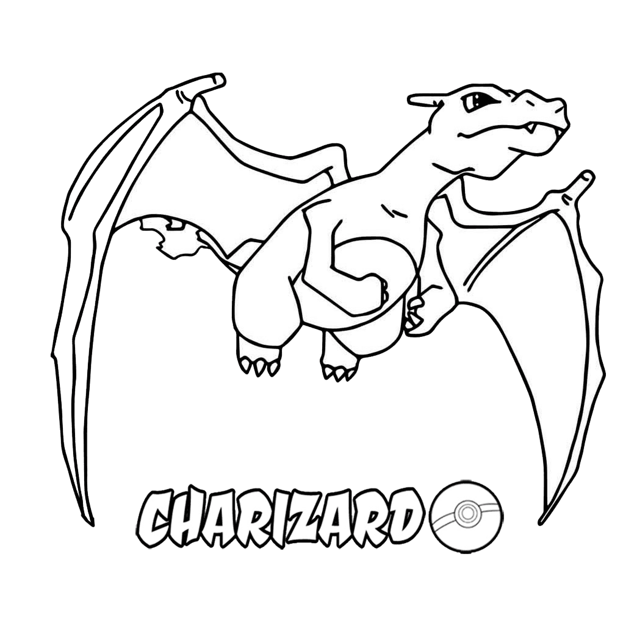 Charizard coloring page