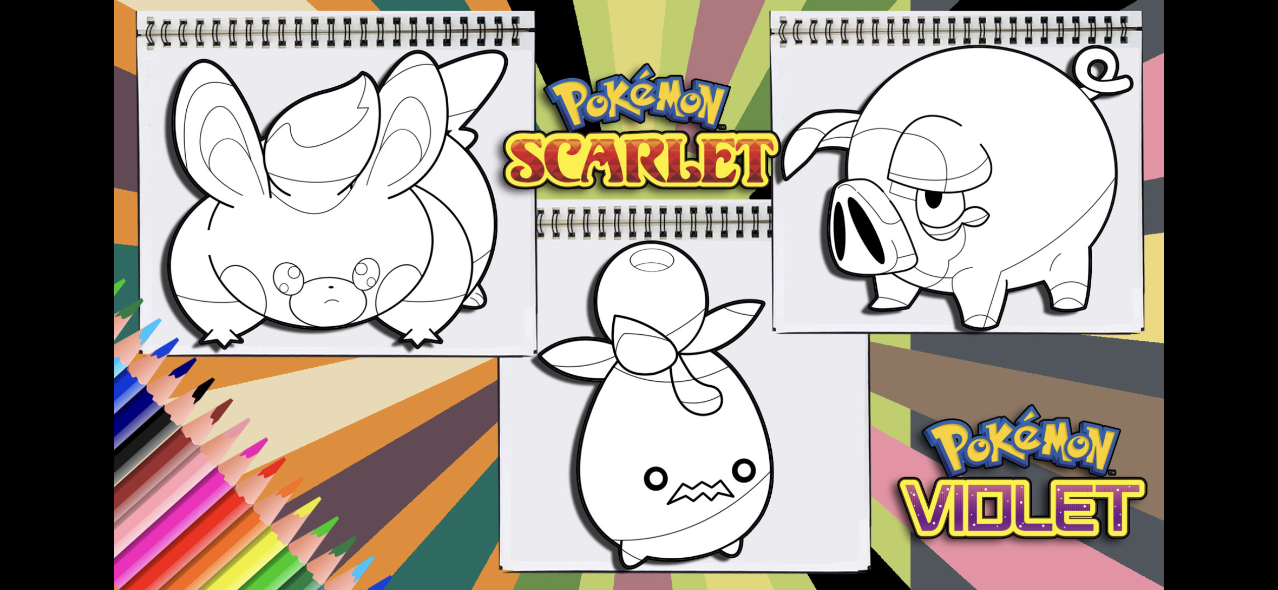 Pokemon scarlet and violet lechonk pawmi smoliv by playhouse on