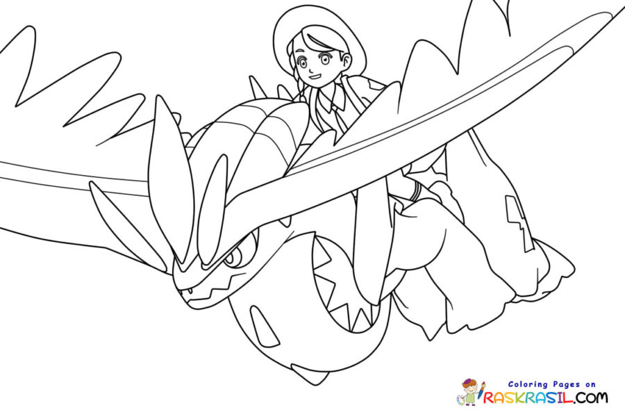 Pokãmon scarlet and violet coloring pages