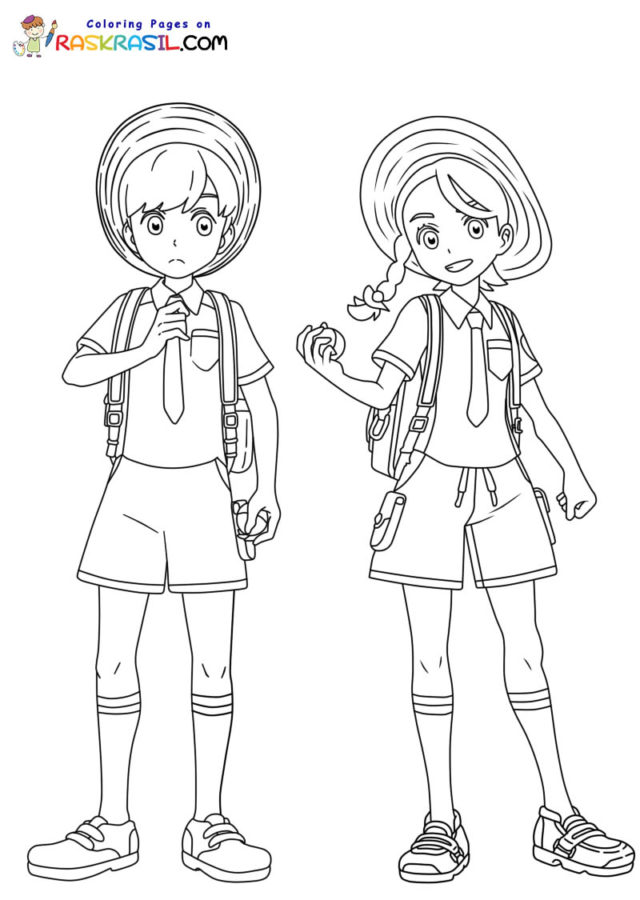 Pokãmon scarlet and violet coloring pages