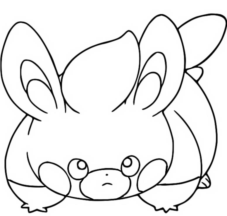 Coloring page pokãmon scarlet and violet pawmi