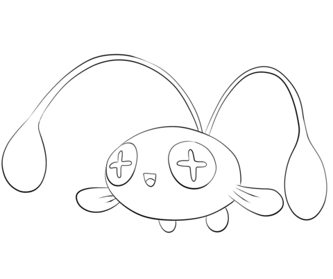 Chinchou coloring page free printable coloring pages