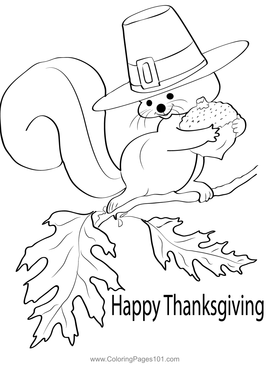 Beautiful thanksgiving coloring page for kids