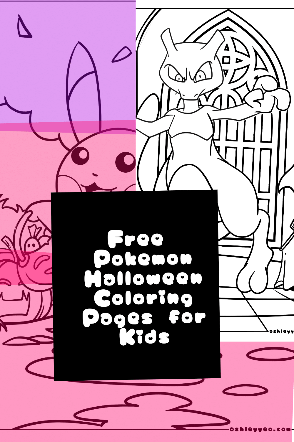 Free pokemon halloween coloring pages for kids
