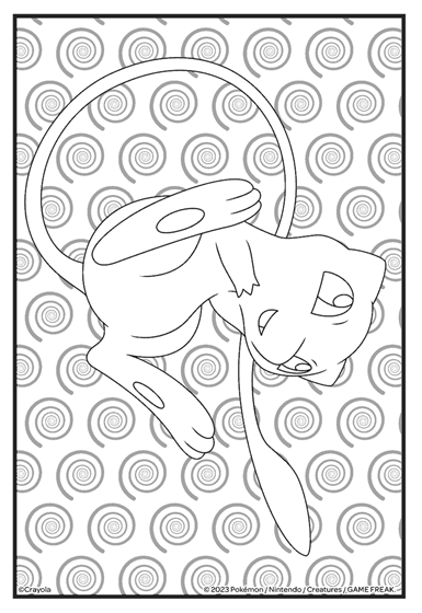 Pokemon mew coloring page