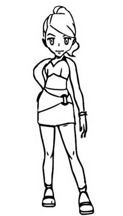 Coloring page pokãmon trainers ultra sun and ultra moon kantonian gym