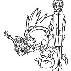 Delicious party pretty cure coloring pages printable for free download