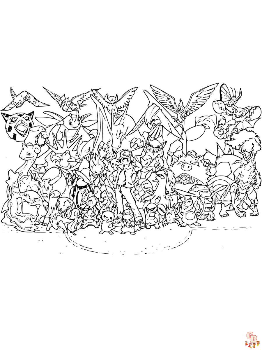 Pokemon coloring pages free printable sheets at