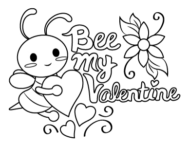 Free printable valentine coloring pages