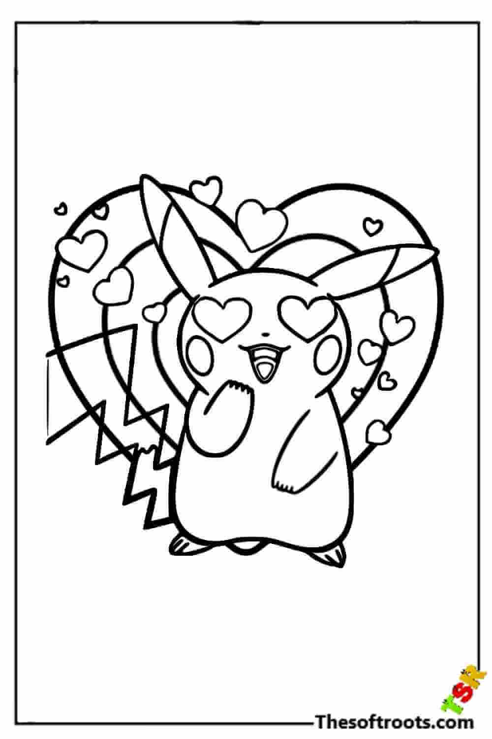 Pikachu coloring pages kids coloring pages