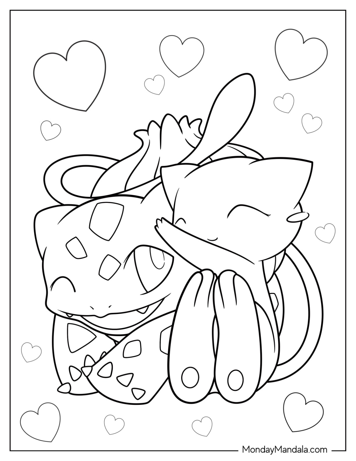 Mew coloring pages free pdf printables