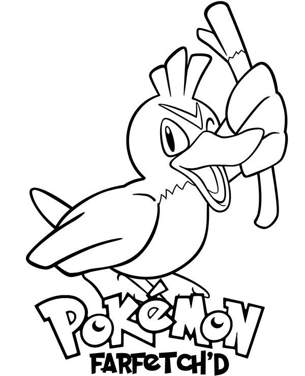 Pokemon coloring sheet