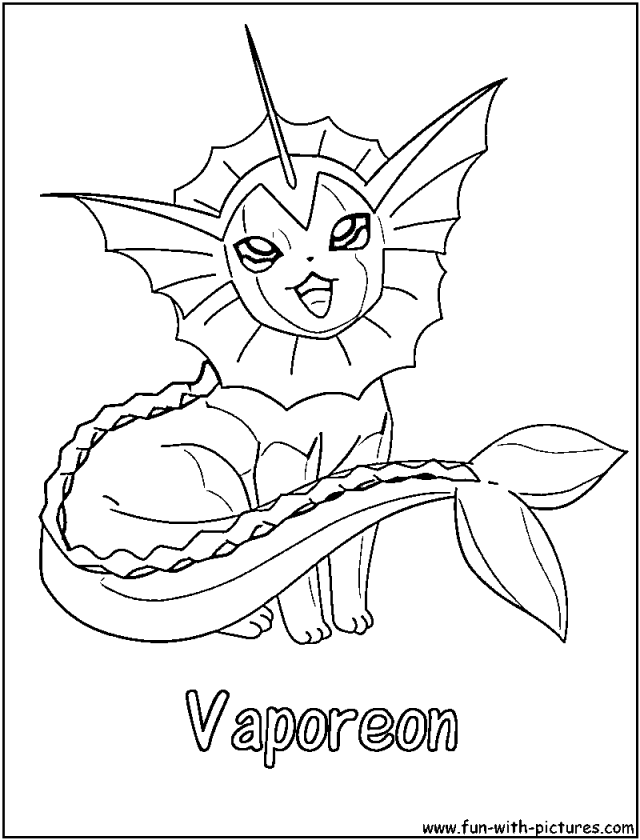 Free pokemon vaporeon coloring pages download free pokemon vaporeon coloring pages png images free cliparts on clipart library