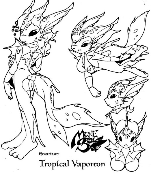 Tropical vaporeon by munesol