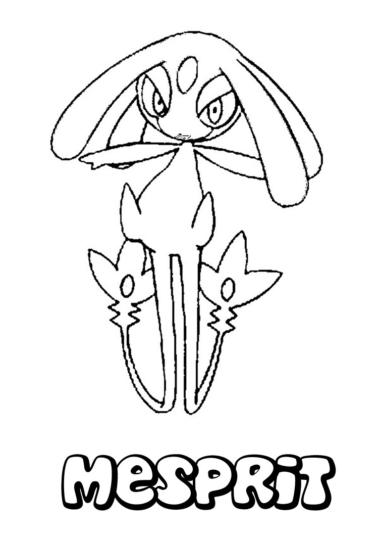 Mesprit coloring pages