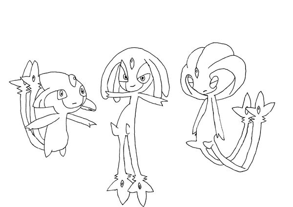 Azelf mesprit uxie