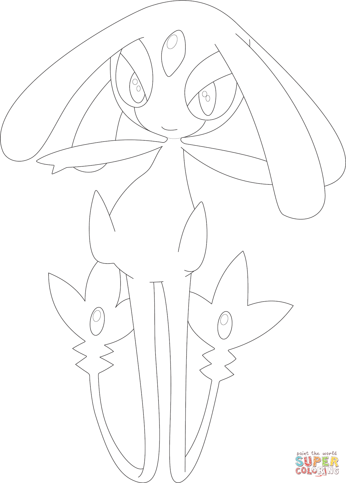 Mesprit coloring page free printable coloring pages