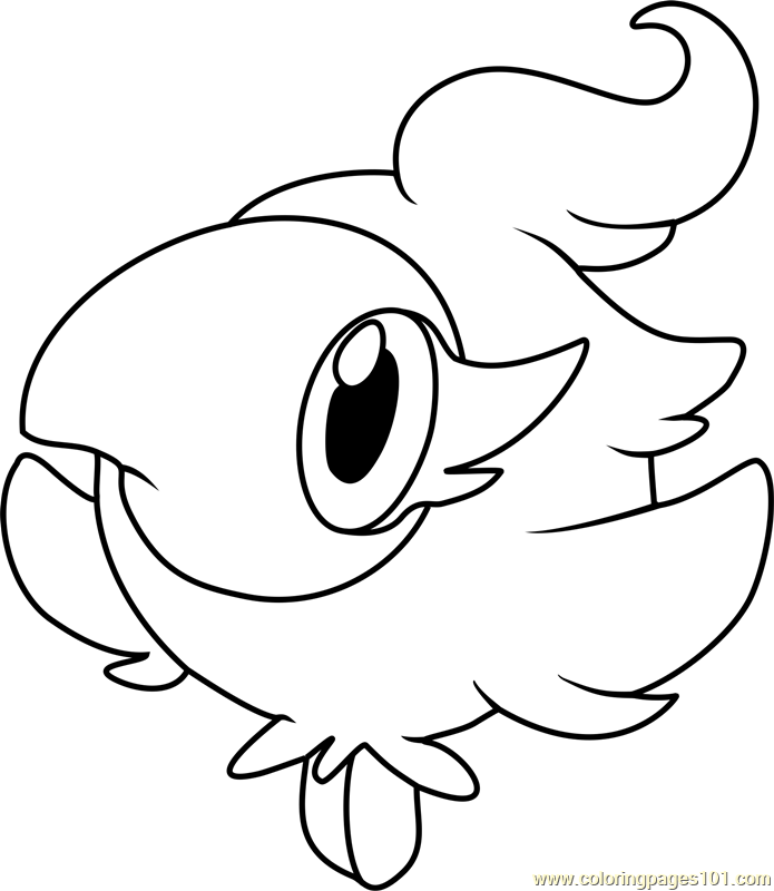 Spritzee pokemon coloring page for kids