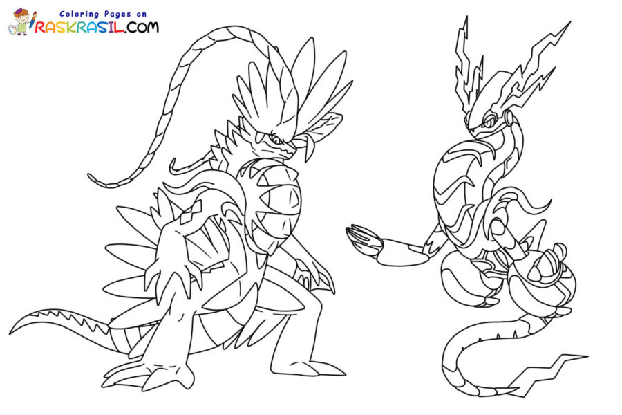 Pokãmon scarlet and violet coloring pages